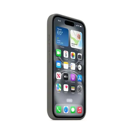 iPhone 16 Silicone Case with MagSafe - Skálově šedá