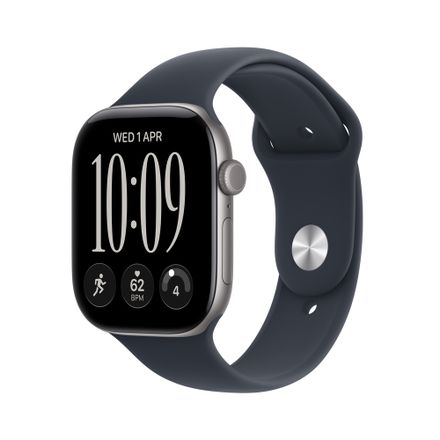 Apple Watch Series 12 GPS 42mm Space Grey Aluminium Case with Navy Blue Sport Band - S/M