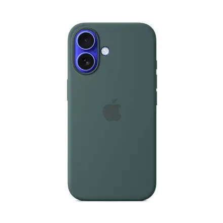 iPhone 16 Silicone Case with MagSafe - Jezerně zelená