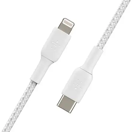 Belkin kabel Boost Charge Braided USB-C to Lightning 1m - White
