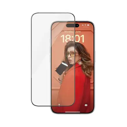 PanzerGlass ochranné sklo UWF pro iPhone 15 Pro-Black Frame