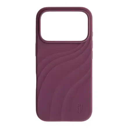 iDeal Fashion Soft Swirl Silicone Case MagSafe iPhone 17 Pro Max/18 Pro Max Velvet Plum
