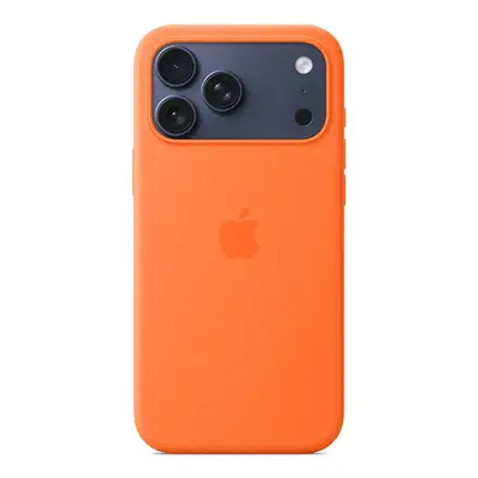 Apple iPhone 17 Pro Max Silicone Case with MagSafe – Orange
