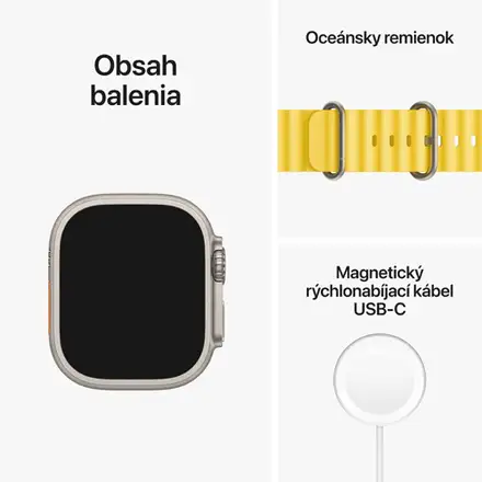 Apple Watch Ultra GPS + Cellular 49mm Přírodní titan *Použitý s DPH – Třída A*
