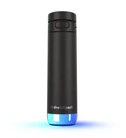 HidrateSpark PRO 2 - chytrá lahev s brčkem, 621 ml, černá