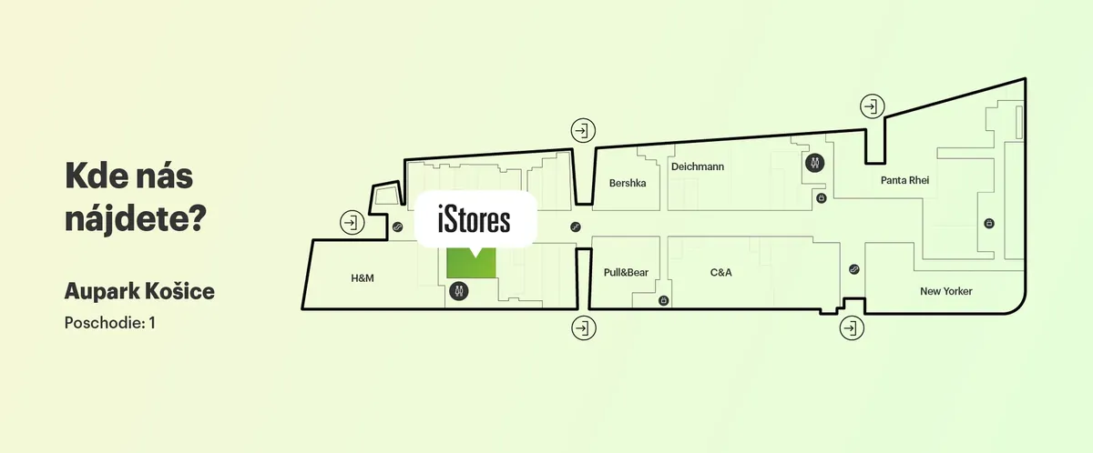 Pôdorys nákupného centra.