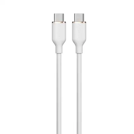 Devia kabel USB-C do USB-C Jelly Series Silicone Cable 1.2m - White