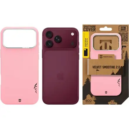 Tactical MagForce Velvet Smoothie 2.0 Kryt Apple iPhone 18 Pro/17 Pro růžový