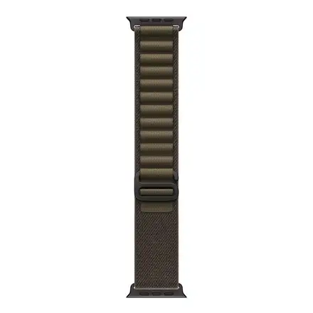 Apple Watch 49mm Dark Olive Alpine Loop-Small-Black Titanium Finish