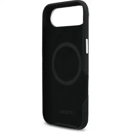 Lacoste Iconic Petit Pique Metal Logo MagSafe kryt iPhone Air černý