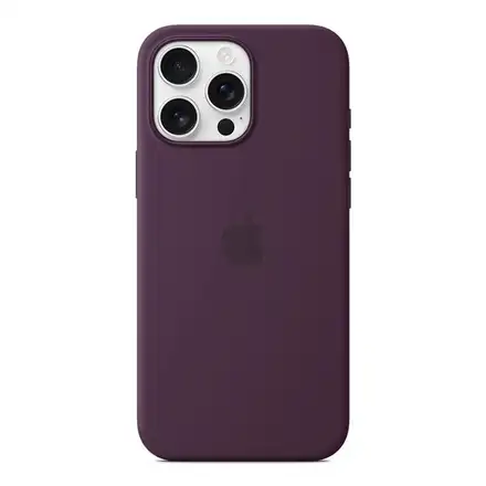 iPhone 16 Pro Max Silicone Case with MagSafe - Švestková