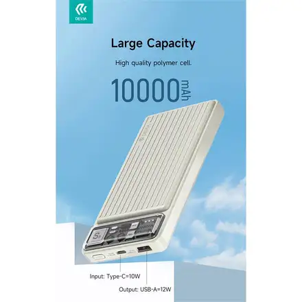Devia powerbank Smart Series 10000 mAh 12W-Deep Gray