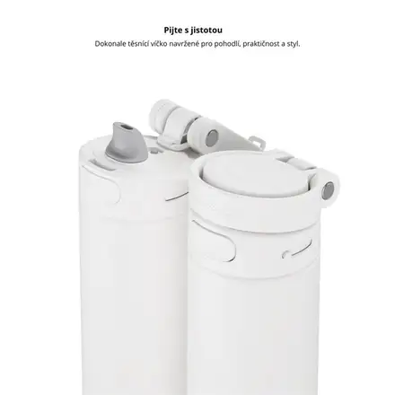 HidrateSpark PRO 2 - chytrá lahev s brčkem, 621 ml, bílá