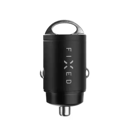 FIXED Autonabíječka s 2x USB-C výstupem, PD30W - černá