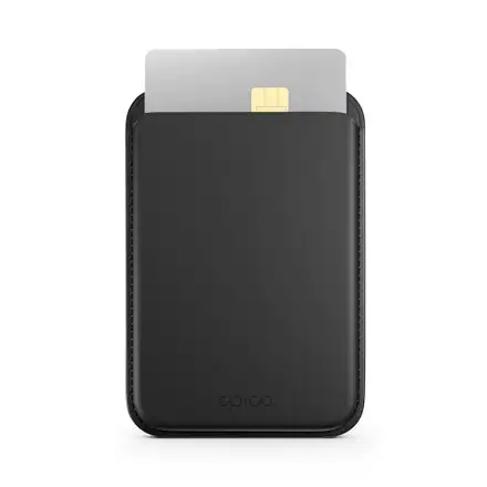 Epico Mag+ Leather Wallet - černá