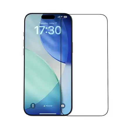 Devia ochranné sklo Van Series Crystal Diamond pro iPhone 17 Pro - Black Frame