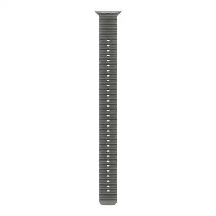Apple Watch 49mm Translucent Black Ocean Band Extension-Natural Titanium Finish