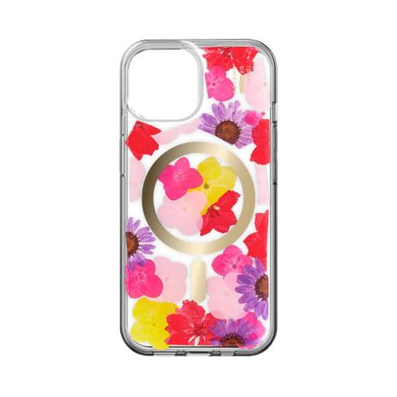 iDeal Fashion Clear Case MagSafe iPhone 13/14/15/16e/17e Tropical Floral