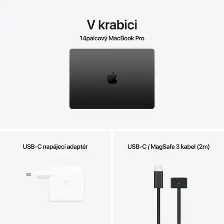 MacBook Pro 14" Apple M4 Max 14core CPU 32core GPU 36GB 1TB Vesmírně černý CZ