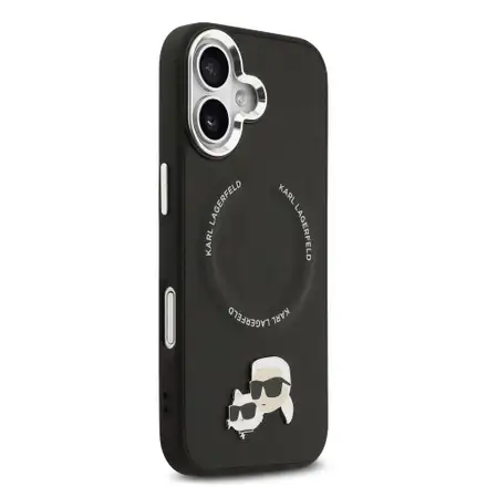 Karl Lagerfeld PU RSG Logo MagSafe kryt iPhone 17 černý
