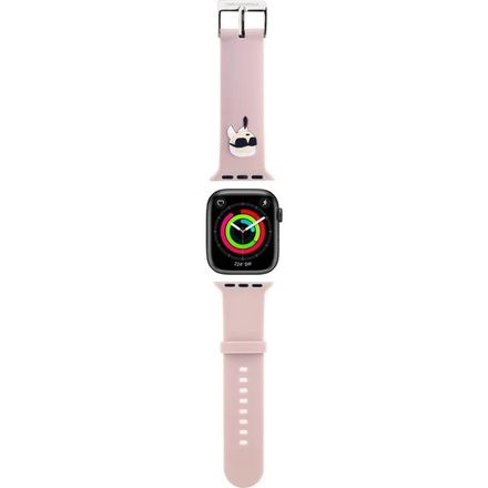 Karl Lagerfeld Karl Head NFT Řemínek pro Apple Watch 42/44/45/46/49 růžový