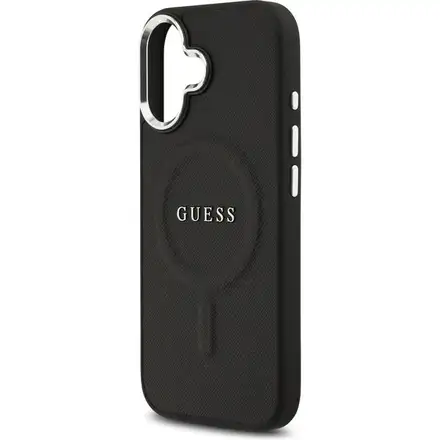 Guess PU Saffiano MagSafe kryt iPhone 17 černý