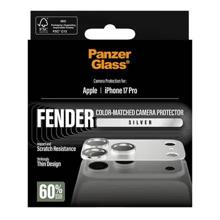 PanzerGlass Fender Camera Protection pro iPhone 17 Pro - Silver