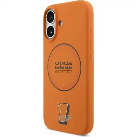 Red Bull Silicone Blue Ring MagSafe Zadní Kryt pro iPhone 17 oranžový