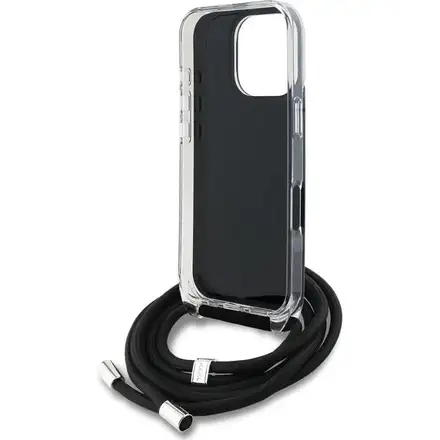 Karl Lagerfeld IML Crossbody K&CH Heads kryt iPhone 16 Pro černý
