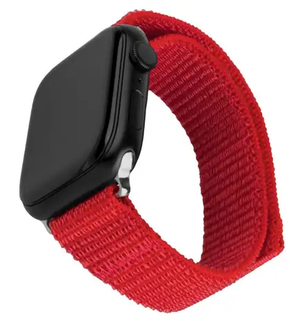 FIXED Nylon Sporty Strap pro Apple Watch Ultra 49 mm, červený