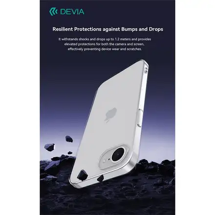 Devia kryt Naked TPU Case pro iPhone 16e/17e-Clear