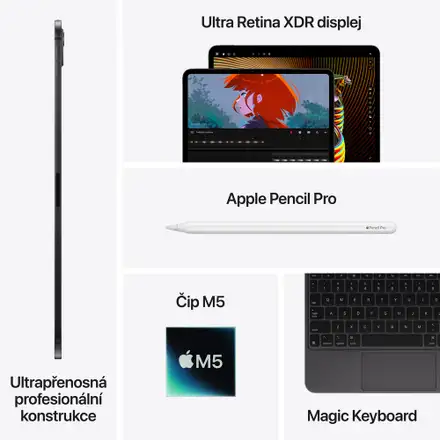 iPad Pro 11" Wi-Fi + Cellular 512GB Stříbrný (2025)