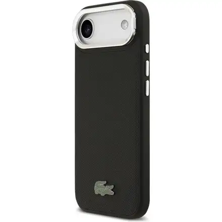 Lacoste Iconic Petit Pique Camera Stand MagSafe kryt iPhone Air černý