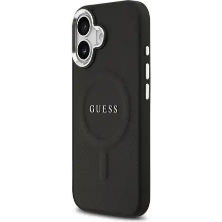Guess PU Saffiano MagSafe kryt iPhone 17 černý