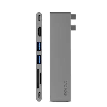 Epico Type-C Hub Pro 8K 7v1 - Vesmírně šedá