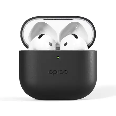 Epico Leather Case Airpods 4/4 (ANC) - černá