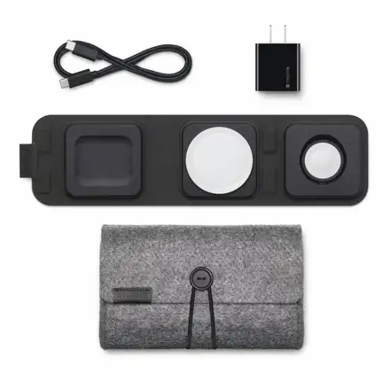 Mophie 3v1 cestovní nabíječka s MagSafe - černá