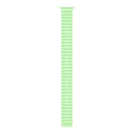 Apple Watch 49mm Neon Green Ocean Band Extension - Black Titanium Finish