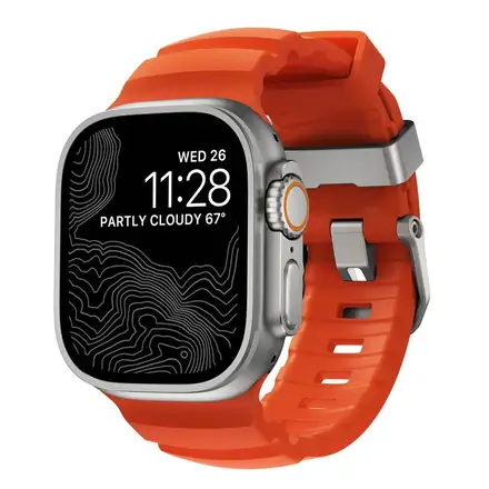 Nomad řemínek Rocky Point Band pro Apple Watch 46/49mm - Magma/Natural