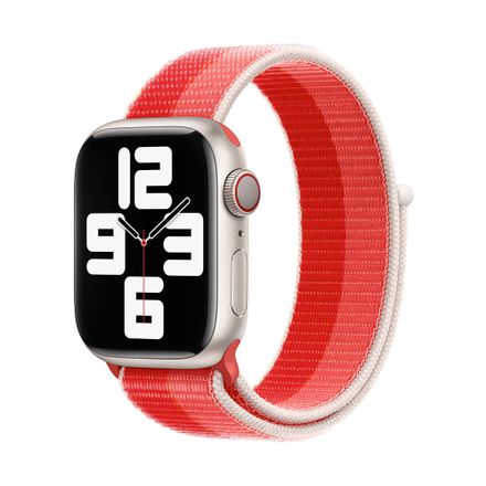 Devia řemínek Nylon Braided Two-Tone Loop pro Apple Watch 40/41/42mm - Peony