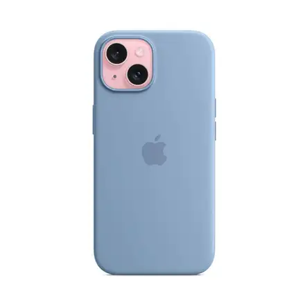 iPhone 15 Silicone Case with MagSafe-Zimní Blue