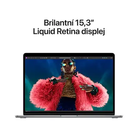 MacBook Air 15" Apple M3 8core CPU 10core GPU 16GB 512GB Vesmírně Šedý CZ *Rozbaleno*