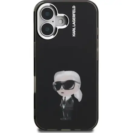 Karl Lagerfeld IML Aquarelle Karl kryt iPhone 16 černý