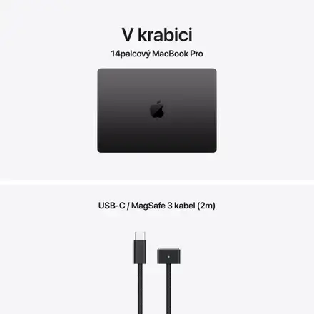 EDU MacBook Pro 14" Apple M5 10core CPU 10core GPU 16GB 1TB Vesmírně Černý CZ