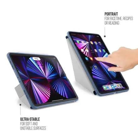 Pipetto pouzdro Origami TPU Case pro iPad Pro 11" 2022 - 2021 - Navy Blue