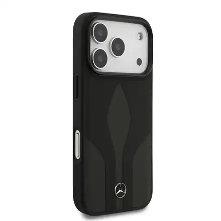 Mercedes Leather The Move MagSafe Zadní Kryt pro iPhone 17 Pro černý
