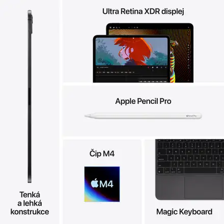iPad Pro 13" Wi-Fi 1TB Vesmírně černý (2024)