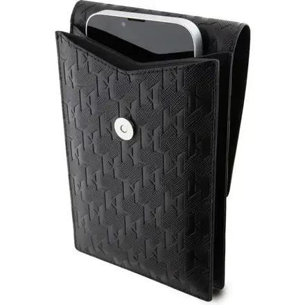 Karl Lagerfeld Saffiano Monogram Choupette NFT Brašna na Telefon černá