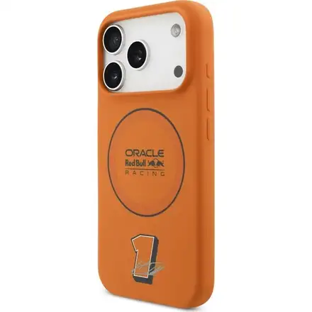 Red Bull Silicone Blue Ring MagSafe Zadní Kryt pro iPhone 17 Pro oranžový