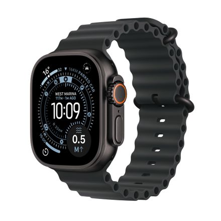 Apple Watch Ultra 3 GPS + Cellular 49mm Černý titan s černým oceánským řemínkem